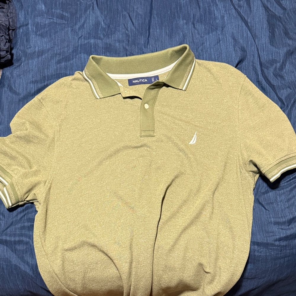 Nautica Men's Polo Shirt in Olive